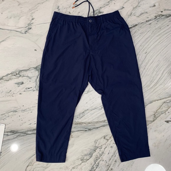 Nike Dri-FIT Men's XXL Navy Blue Cotton Blend Pants Drawstring Casual - Picture 1 of 10